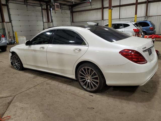 WDDUG8CB8EA048247 - 2014 MERCEDES-BENZ S 550 WHITE photo 2