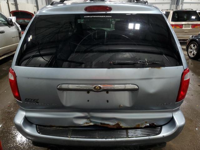 2A4GP54L16R718385 - 2006 CHRYSLER TOWN & COU TOURING BLUE photo 6