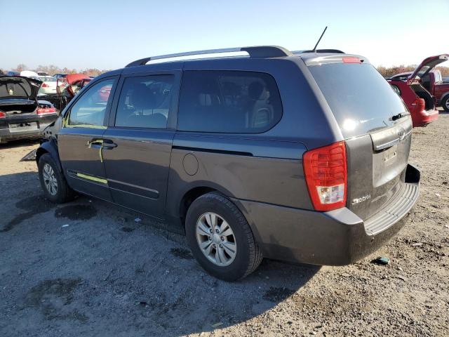 KNDMG4C74C6471678 - 2012 KIA SEDONA LX GRAY photo 2