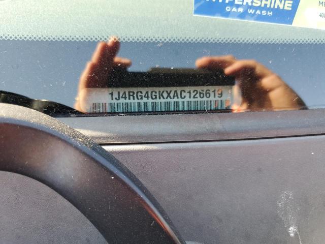 1J4RG4GKXAC126619 - 2010 JEEP COMMANDER SPORT Blau Foto 12