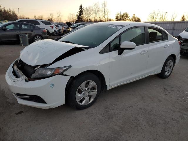 2HGFB2F4XEH034624 - 2014 HONDA CIVIC LX WHITE photo 1