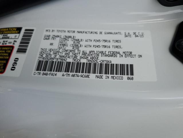 3TYRX5GN5PT079842 - 2023 TOYOTA TACOMA ACCESS CAB თეთრი ფოტო 13