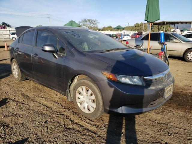 19XFB2F54CE367398 - 2012 HONDA CIVIC LX GRAY photo 4