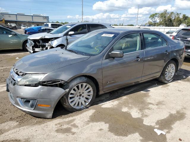 3FADP0L3XAR137747 - 2010 FORD FUSION HYBRID GRAY photo 1