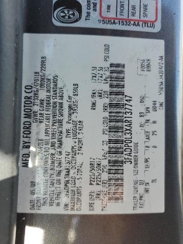 3FADP0L3XAR137747 - 2010 FORD FUSION HYBRID GRAY photo 13