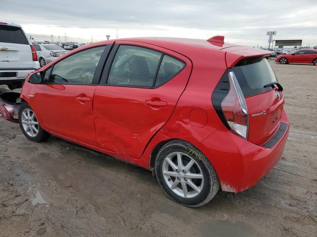 JTDKDTB32G1134096 - 2016 TOYOTA PRIUS C RED photo 2