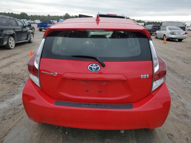 JTDKDTB32G1134096 - 2016 TOYOTA PRIUS C RED photo 6