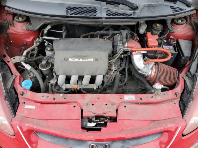 JHMGD37677S052690 - 2007 HONDA FIT S RED photo 11