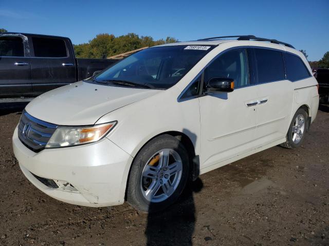 5FNRL5H96DB049385 - 2013 HONDA ODYSSEY TOURING WHITE photo 1