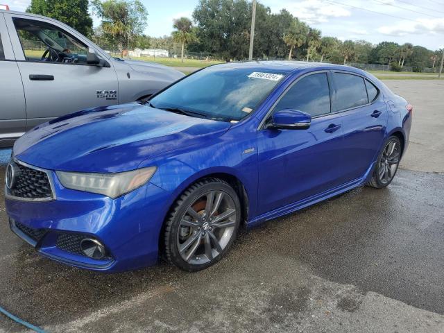 19UUB2F61JA003330 - 2018 ACURA TLX TECH+A ლურჯი ფოტო 1