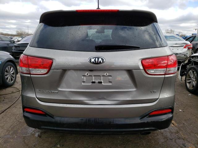 5XYPGDA56GG178592 - 2016 KIA SORENTO LX TAN photo 6