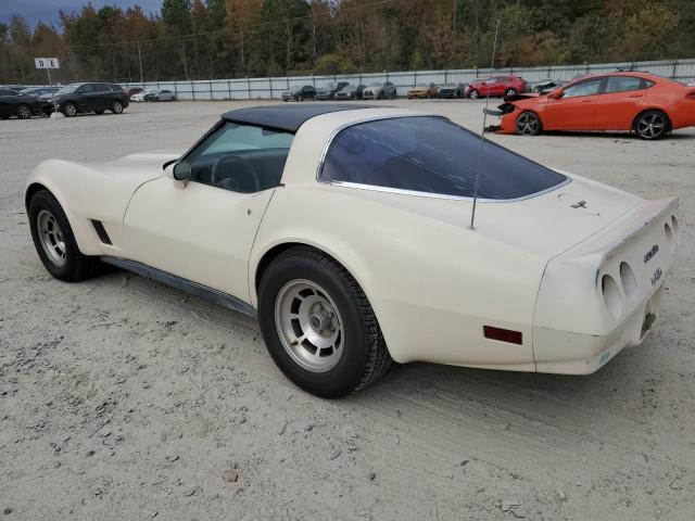 1G1AY8768BS430929 - 1981 CHEVROLET CORVETTE CREAM photo 2