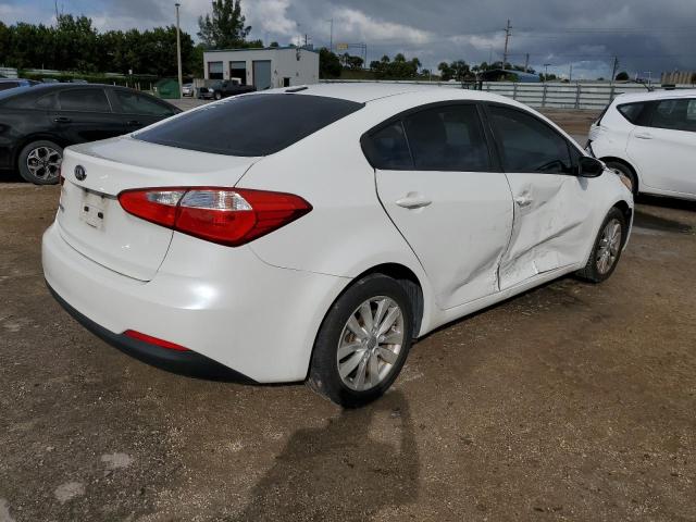 KNAFX4A69E5175600 - 2014 KIA FORTE LX WHITE photo 3