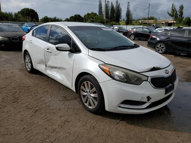 KNAFX4A69E5175600 - 2014 KIA FORTE LX WHITE photo 4