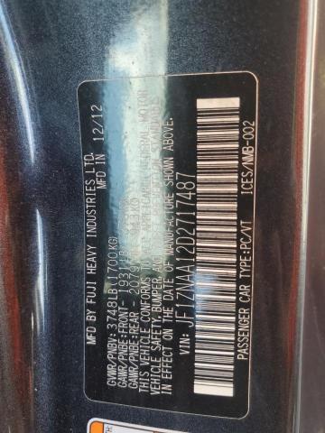 JF1ZNAA12D2717487 - 2013 TOYOTA SCION FR-S შავი ფოტო 12