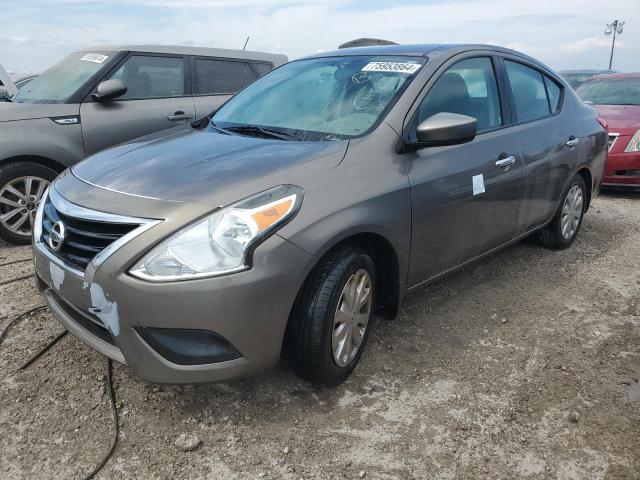 3N1CN7AP3GL871008 - 2016 NISSAN VERSA S GRAY photo 1