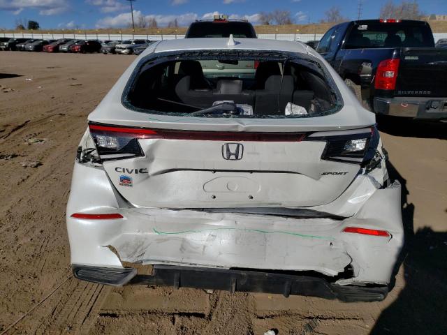 19XFL2H86PE001033 - 2023 HONDA CIVIC SPORT WHITE photo 6