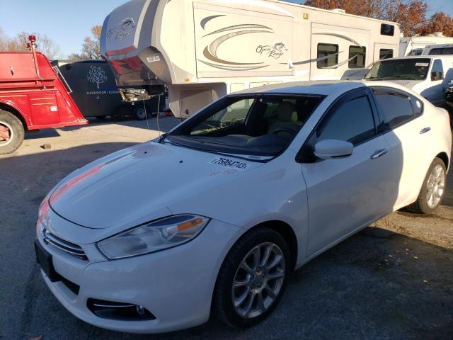 1C3CDFCH3DD326674 - 2013 DODGE DART LIMITED WHITE photo 1