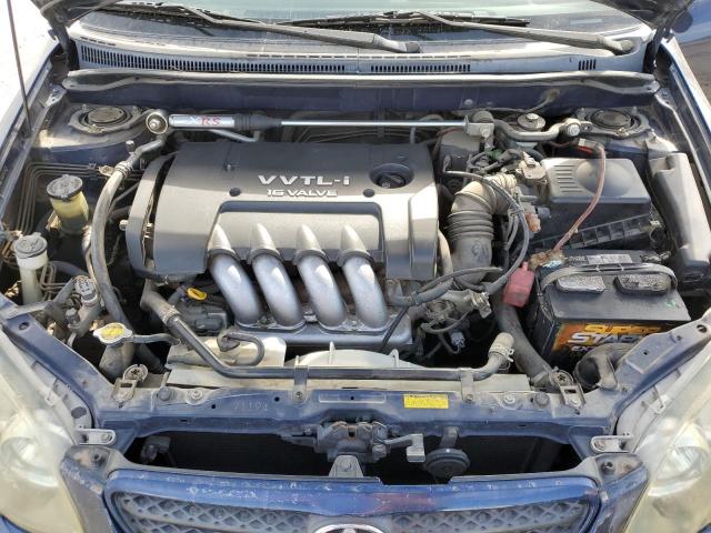 2T1BY32E15C344171 - 2005 TOYOTA COROLLA XRS BLUE photo 11