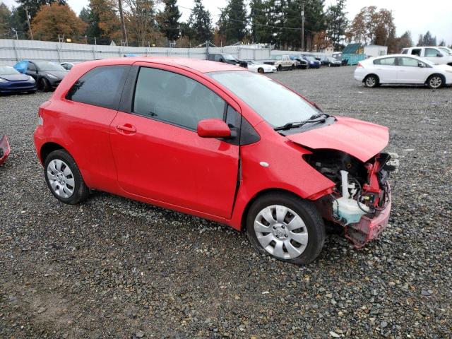 JTDJT903295224252 - 2009 TOYOTA YARIS RED photo 4