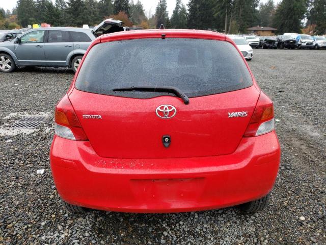 JTDJT903295224252 - 2009 TOYOTA YARIS RED photo 6