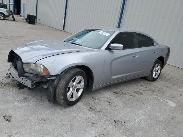 2C3CDXHG4EH117275 - 2014 DODGE CHARGER SXT SILVER photo 1