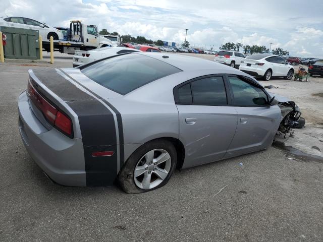 2C3CDXHG4EH117275 - 2014 DODGE CHARGER SXT SILVER photo 3