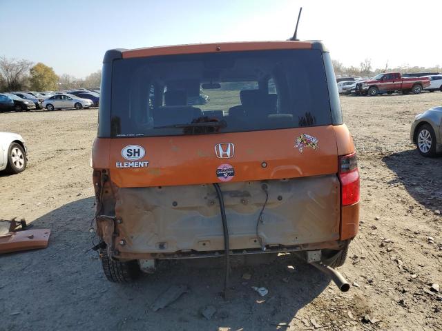 5J6YH28758L013419 - 2008 HONDA ELEMENT EX ORANGE photo 6