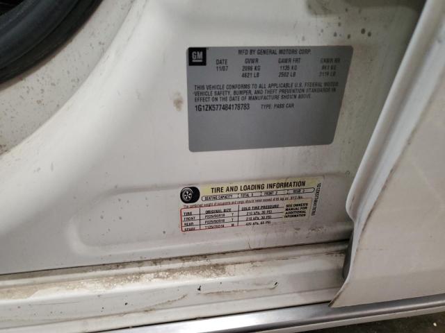 1G1ZK577484178783 - 2008 CHEVROLET MALIBU LTZ თეთრი ფოტო 12