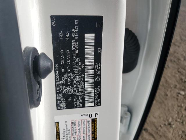 JTJHZKEA7N2028943 - 2022 LEXUS RX 350 L WHITE photo 13