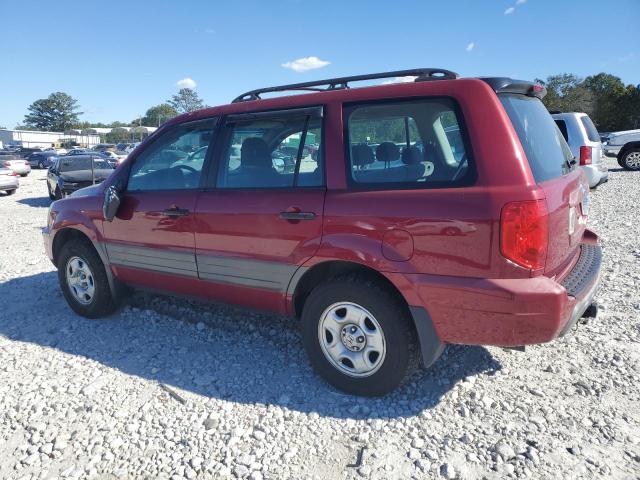 2HKYF18193H535954 - 2003 HONDA PILOT LX BURGUNDY photo 2