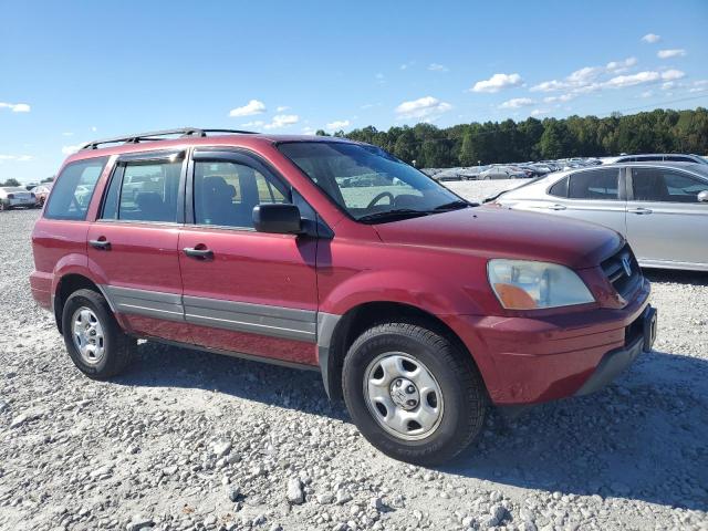 2HKYF18193H535954 - 2003 HONDA PILOT LX BURGUNDY photo 4