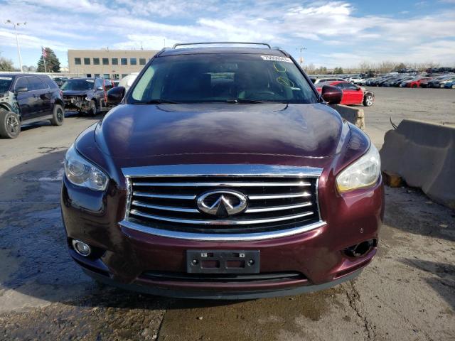 5N1AL0MM1EC502784 - 2014 INFINITI QX60 MAROON photo 5