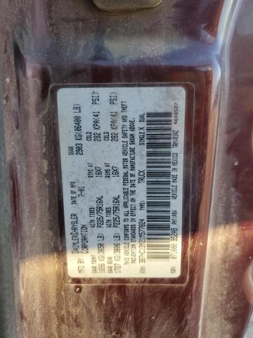 3B7HC13Y21M577824 - 2001 DODGE RAM 1500 MAROON photo 13