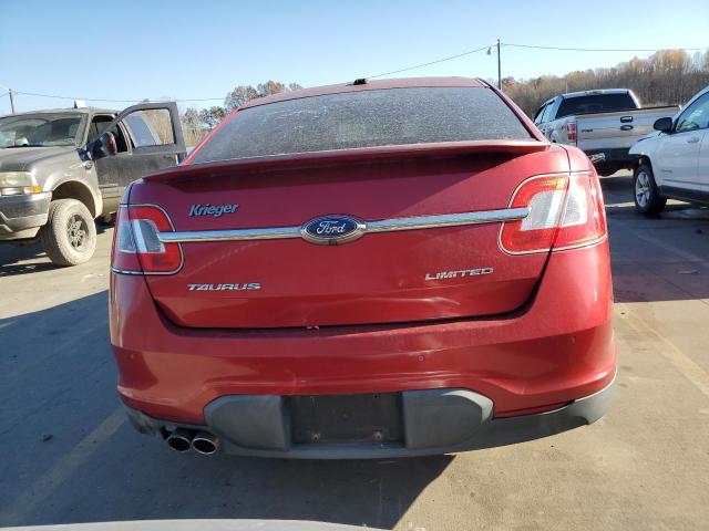 1FAHP2FW4AG162525 - 2010 FORD TAURUS LIMITED RED photo 6