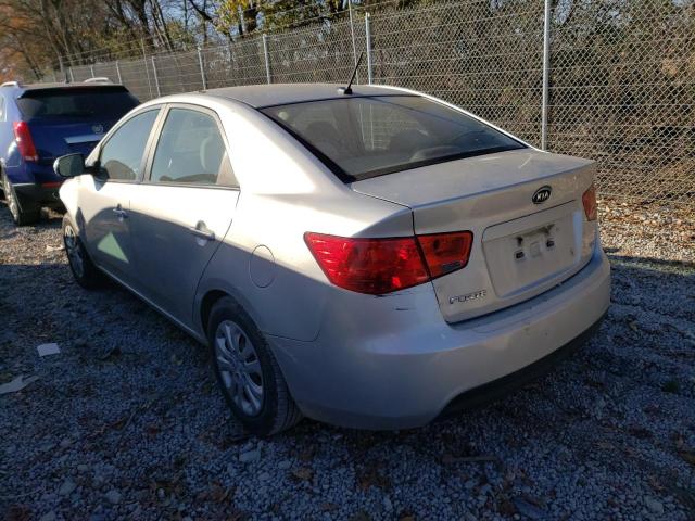 KNAFU4A27C5628289 - 2012 KIA FORTE EX SILVER photo 2