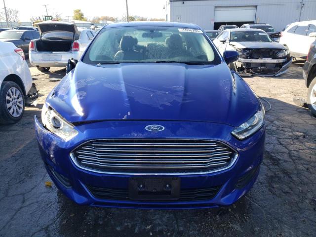 3FA6P0G79GR269123 - 2016 FORD FUSION S BLUE photo 5