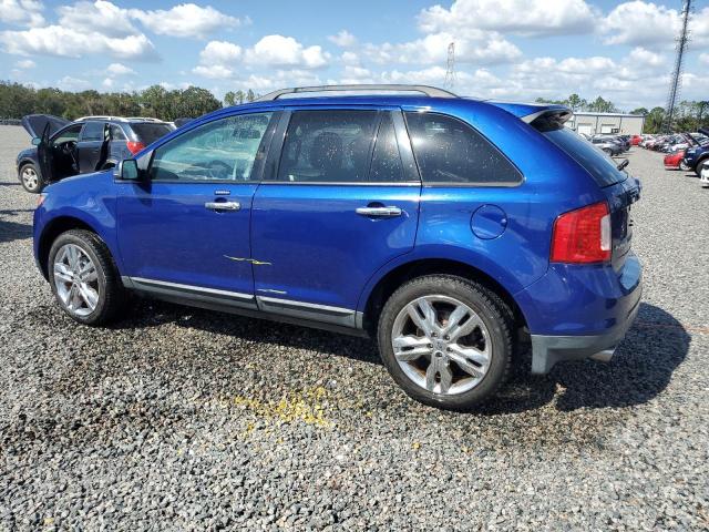 2FMDK3JC8DBA62882 - 2013 FORD EDGE SEL BLUE photo 2