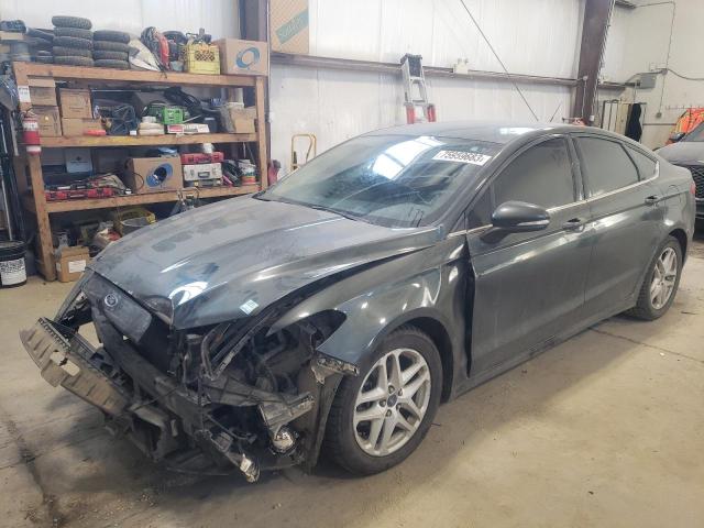 3FA6P0H74FR154989 - 2015 FORD FUSION SE GRAY photo 1