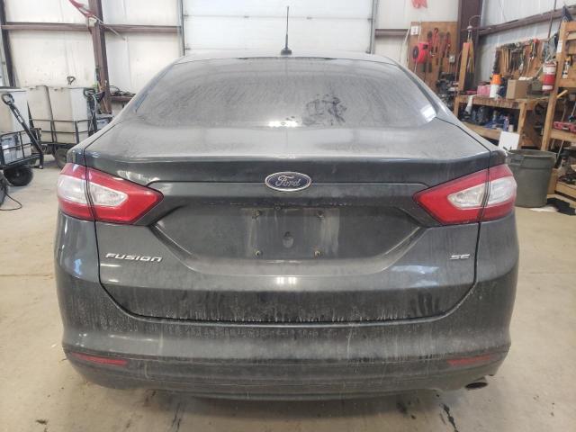 3FA6P0H74FR154989 - 2015 FORD FUSION SE GRAY photo 6