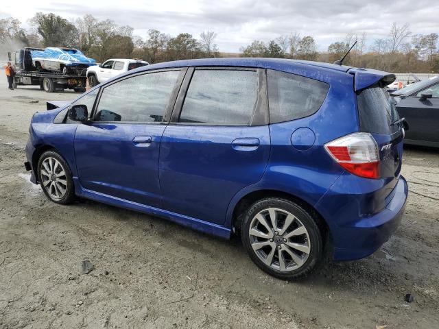 JHMGE8H58DC062490 - 2013 HONDA FIT SPORT BLUE photo 2