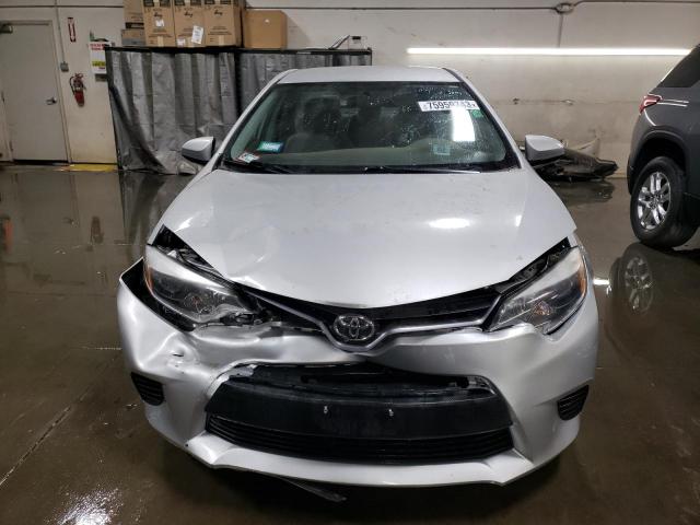 2T1BURHE0FC363849 - 2015 TOYOTA COROLLA L SILVER photo 5