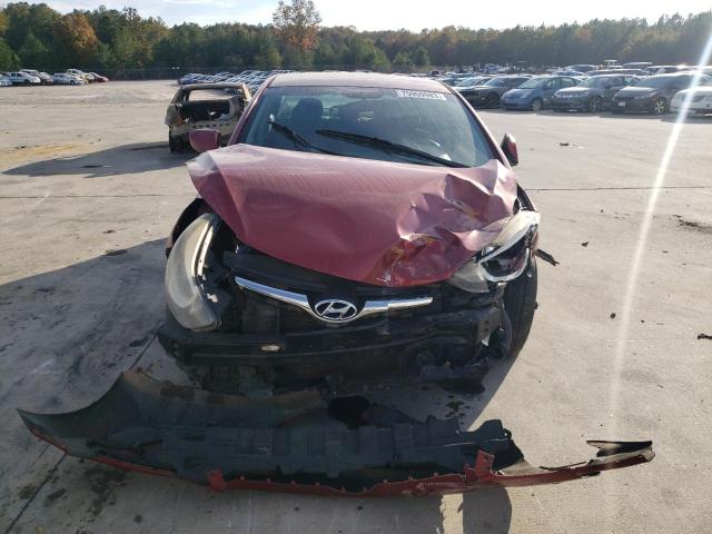 5NPDH4AE8EH515401 - 2014 HYUNDAI ELANTRA SE RED photo 5