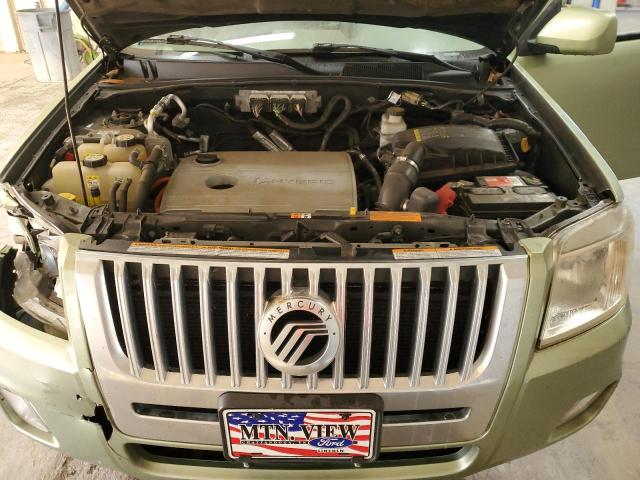 4M2CN3K37AKJ11264 - 2010 MERCURY MARINER HYBRID GREEN photo 12