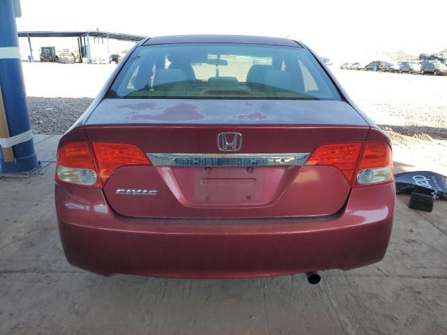 2HGFA1F57BH549937 - 2011 HONDA CIVIC LX RED photo 6