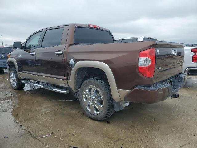 5TFAW5F12EX407820 - 2014 TOYOTA TUNDRA CREWMAX PLATINUM BROWN photo 2