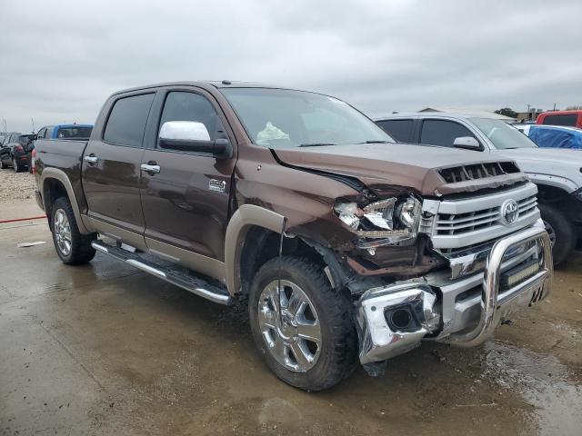 5TFAW5F12EX407820 - 2014 TOYOTA TUNDRA CREWMAX PLATINUM BROWN photo 4