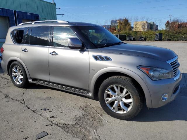 JN8AZ2NC8E9352646 - 2014 INFINITI QX80 GRAY photo 4