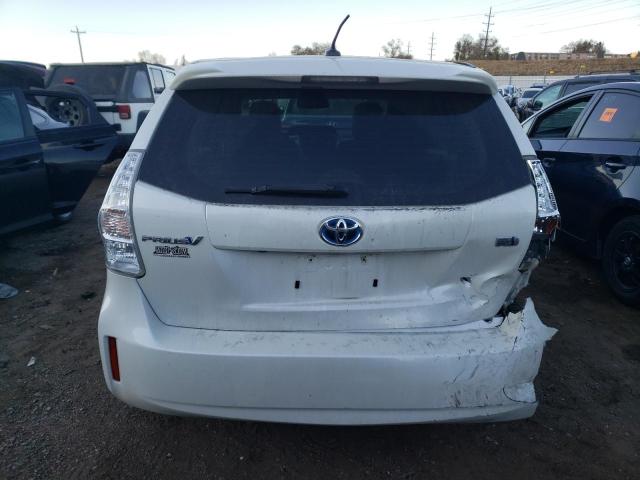 JTDZN3EU4E3328047 - 2014 TOYOTA PRIUS V WHITE photo 6