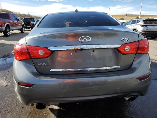 JN1CV7AR3HM682481 - 2017 INFINITI Q50 BASE GRAY photo 6